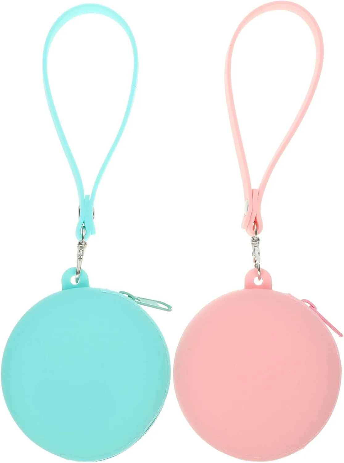 Silicone Headphone Organizer 2pcs Data Cable Storage Case Portable Wired Headset Storage Bag Small Travel Carrying Pouch with Wrist Strap for USB Drives Earphones