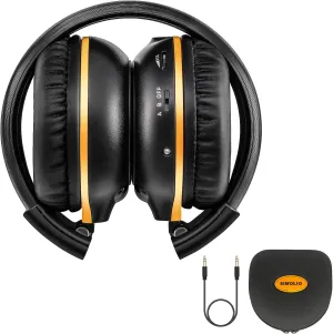 SIMOLIO Infrared Headphones for uConnect & Honda Odyssey & Chrysler Pacifica & GMC Yukon & Chevy Suburban & Cadillac Escalade & Dodge Grand Caravan, Car Headphone for DVD Player Wireless with Case