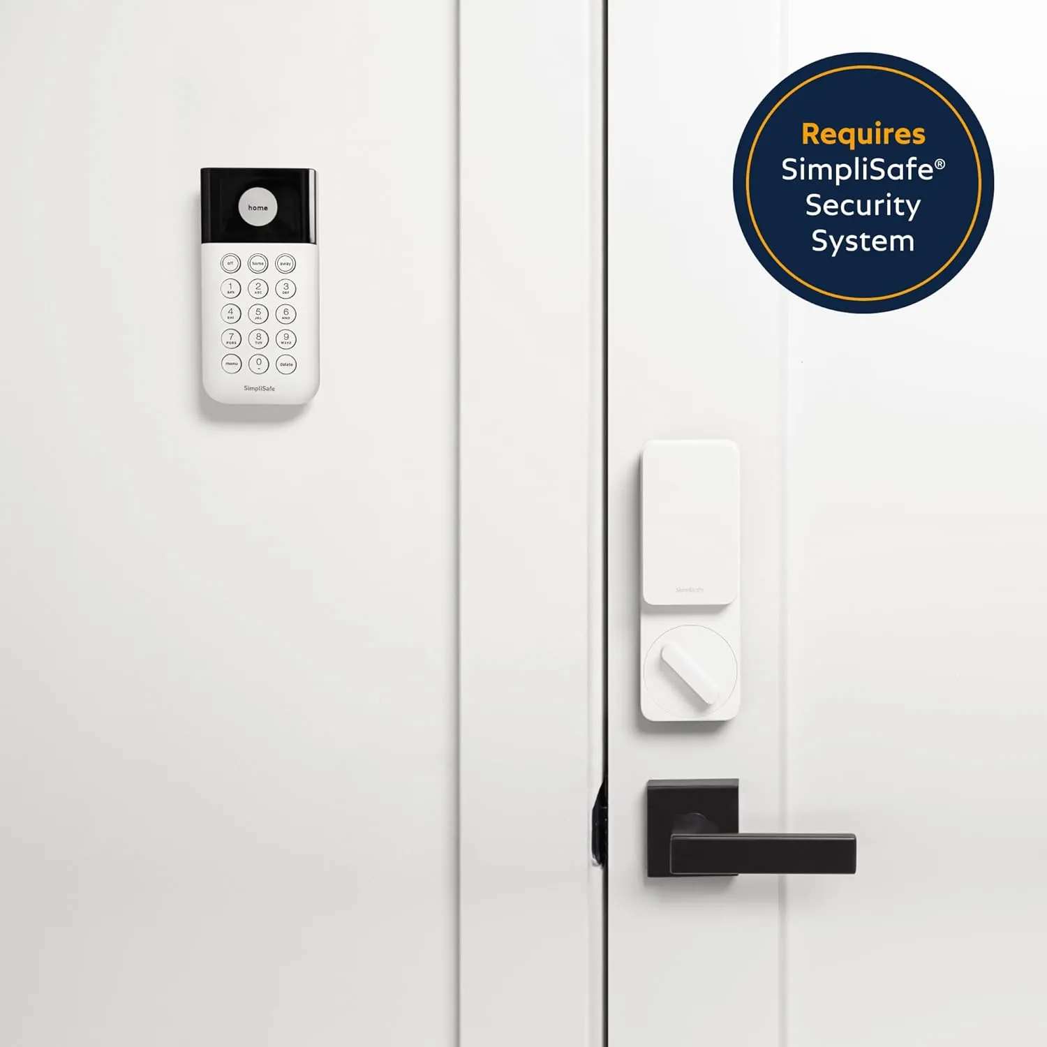 SimpliSafe Smart Lock Series 2 (White) for The Gen 3 Home Security System