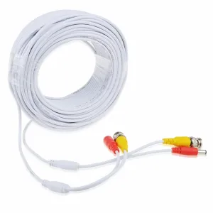SLLEA White 65ft BNC Extension Cable Replacement for SDC-9443BCN in/Outdoor Security Camera