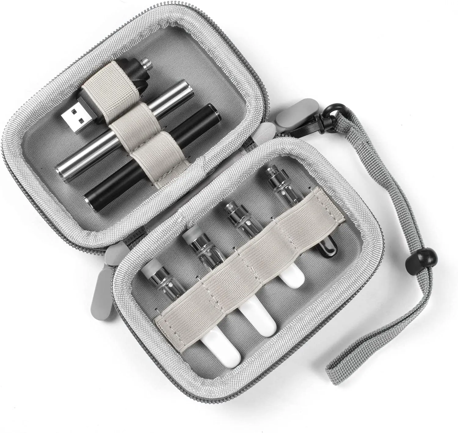 Small and Delicate Portable Storage Box,Easy to Carry, Hard Shell, Suitable for Storage of Product and Its Accessories (Case Only) (Gray)
