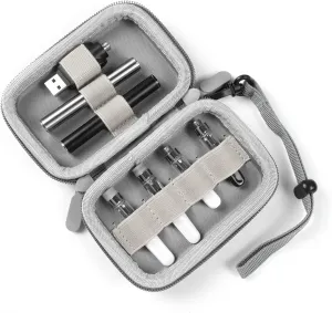 Small and Delicate Portable Storage Box,Easy to Carry, Hard Shell, Suitable for Storage of Product and Its Accessories (Case Only) (Gray)