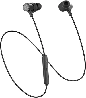SoundPEATS Q30 HD  Bluetooth Headphones in-Ear Stereo Wireless 5.2 Magnetic Earphones IPX5 Sweatproof Earbuds with Mic for Sports, Immersive Bass, 10mm Drivers, aptX-HD, 12 Hours Playtime, Type C