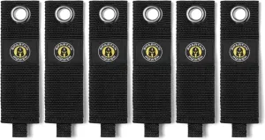 Spartan Power Heavy Duty Storage Straps, 2" X 13" Extension Cord Holder Organizer for Garage Organization and Cable Storage (6 Pack)