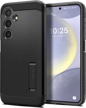 Spigen Tough Armor Designed for Galaxy S24 Plus Case (2024) [Kickstand] [Military-Grade Protection] - Black