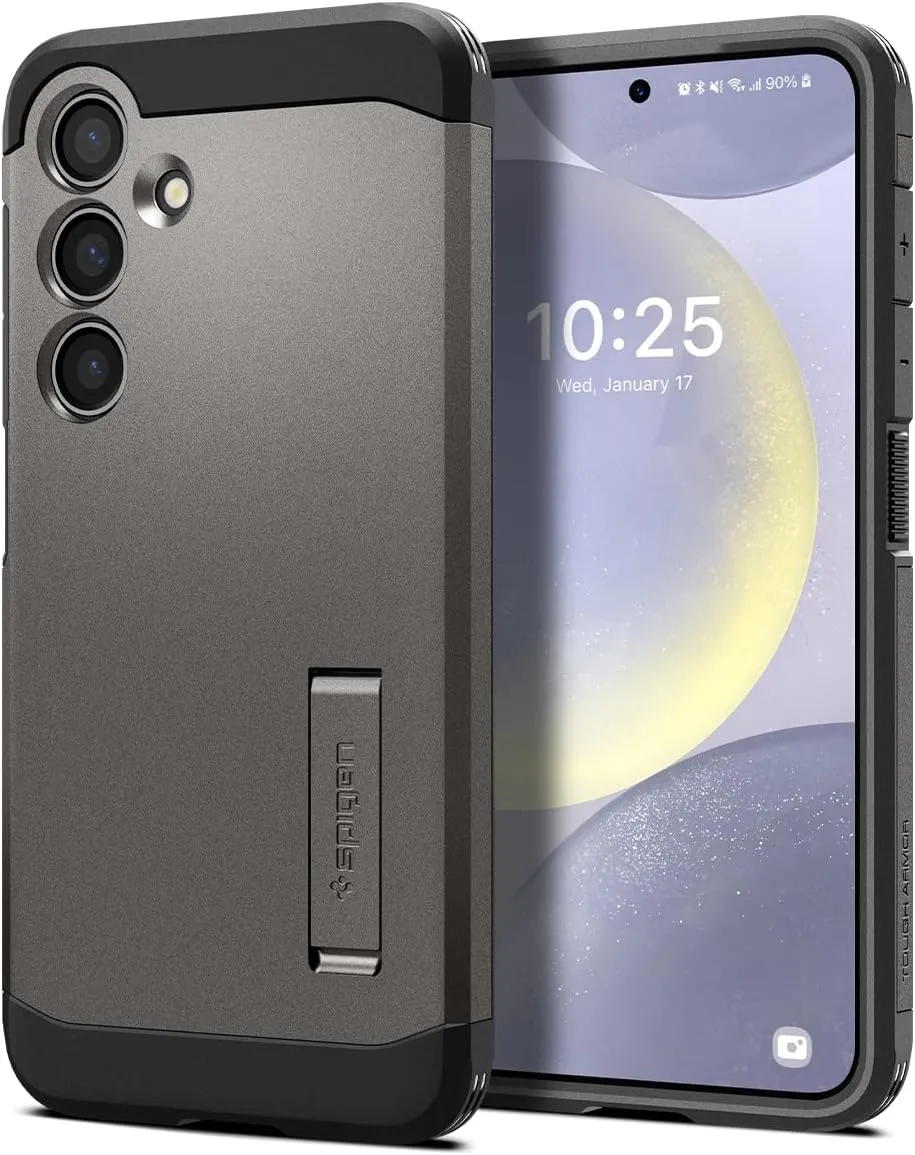 Spigen Tough Armor Designed for Galaxy S24 Plus Case (2024) [Kickstand] [Military-Grade Protection] - Gunmetal