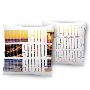 Sun Sand Surf Indoor or Outdoor Pillow