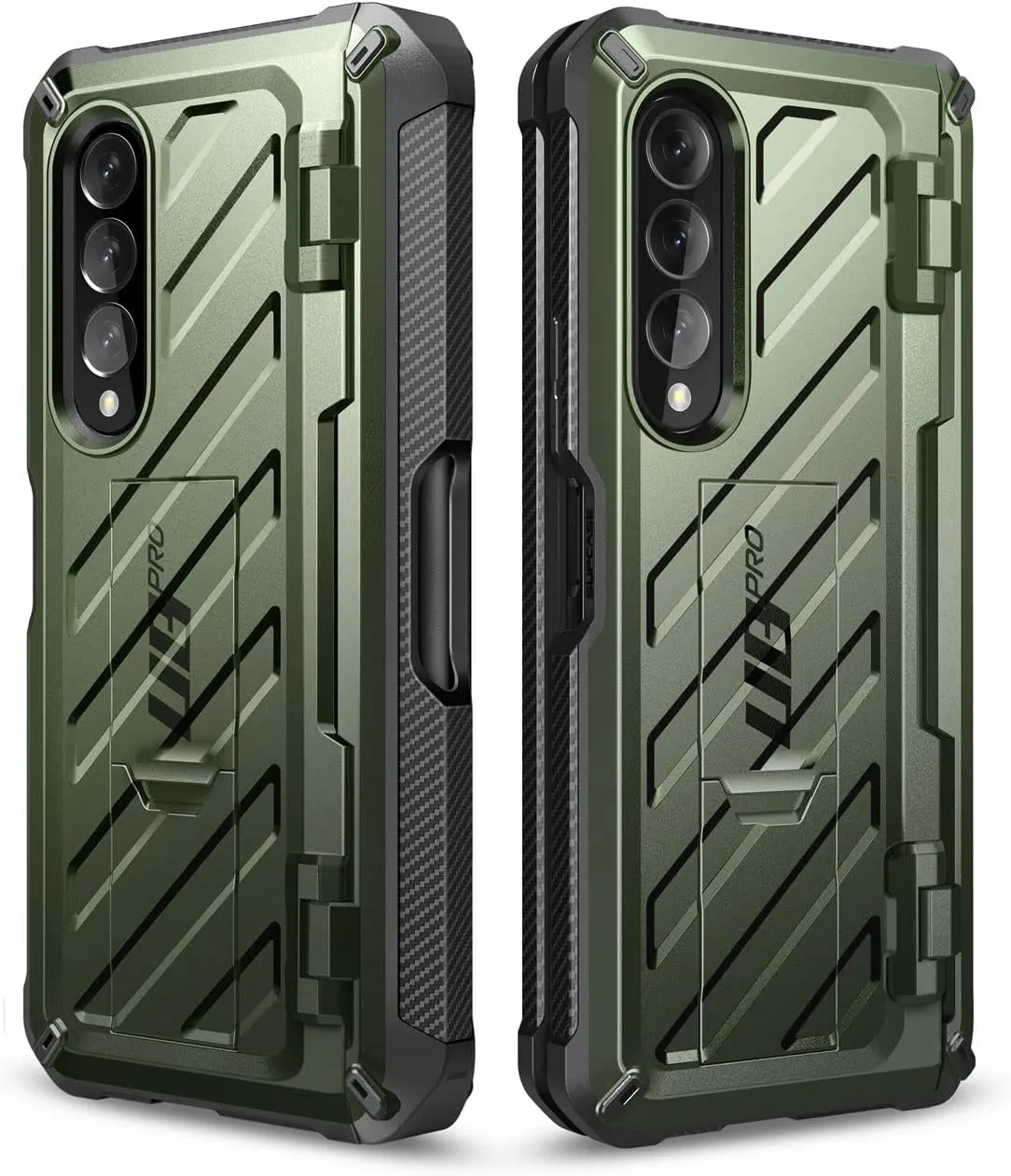 SupCase for Galaxy Z Fold 4 Case with S Pen Holder (Unicorn Beetle Pro), [Built-in Screen Protector & Stand] [Military-Grade Protection] Heavy Duty Protective Phone Case for Samsung Fold 4, Guldan