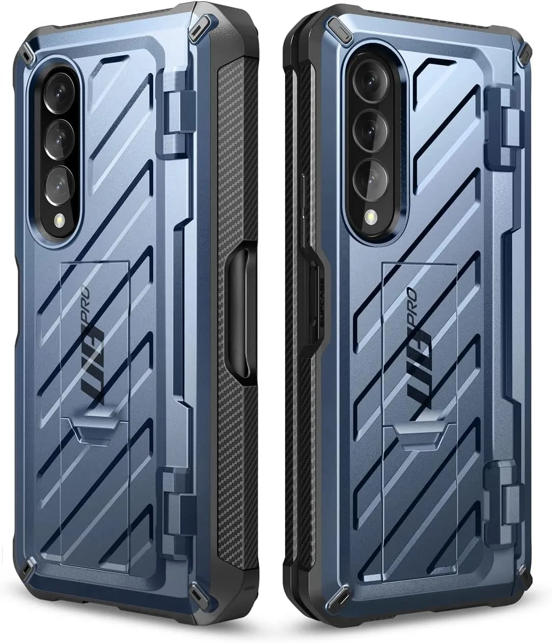 SupCase for Galaxy Z Fold 4 Case with S Pen Holder (Unicorn Beetle Pro), [Built-in Screen Protector & Stand] [Military-Grade Protection] Heavy Duty Protective Phone Case for Samsung Fold 4, Tilt