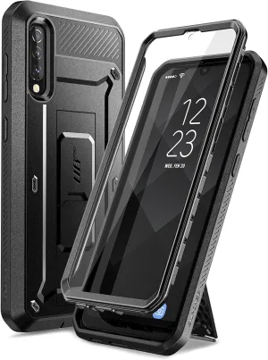 SUPCASE for Samsung Galaxy A50/A50s/A30 Case with Stand (Unicorn Beetle Pro), [Built-in Screen Protector & Belt Clip] Heavy Duty Full-Body Rugged Protective Phone Case for Galaxy A50/A50s/A30, Black