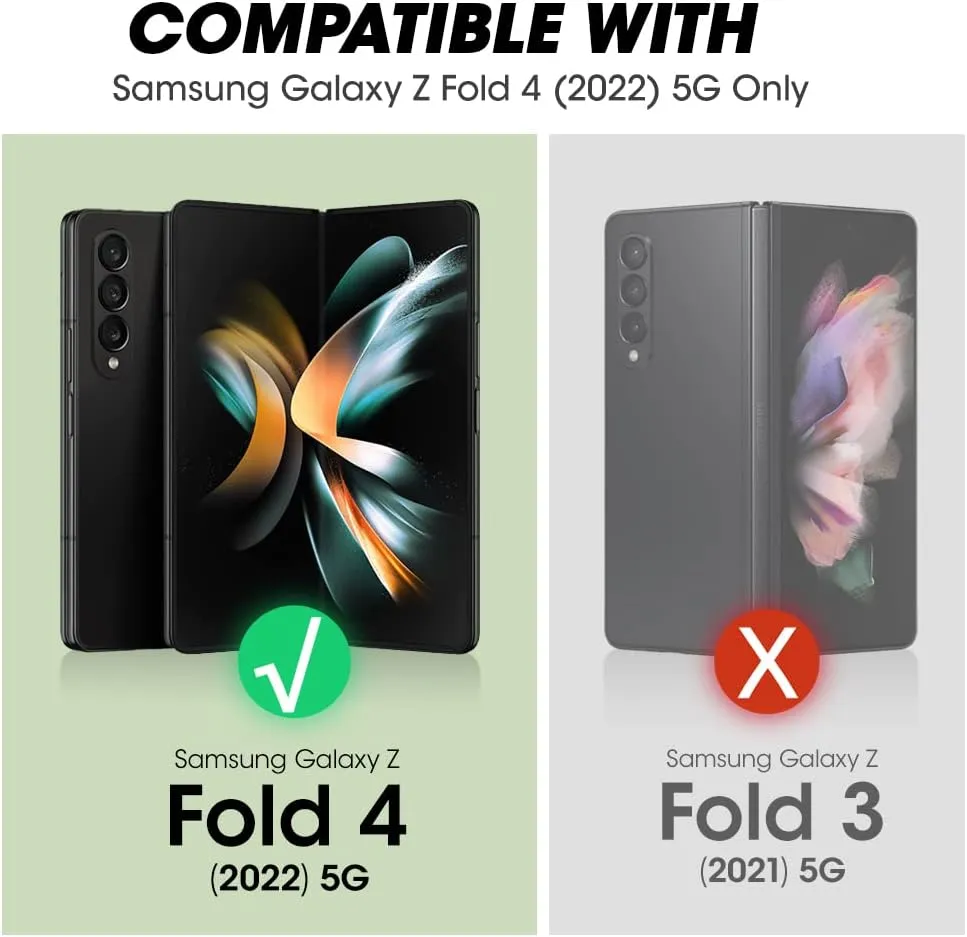 SUPCASE Unicorn Beetle Series Kickstand Protective Case for 7.6-Inch Samsung Galaxy Z Fold 4 (2022), Dark Green