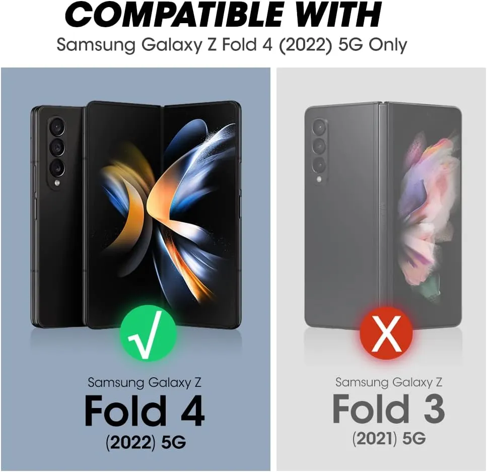 SUPCASE Unicorn Beetle Series Kickstand Protective Case for 7.6-Inch Samsung Galaxy Z Fold 4 (2022), Metallic Blue
