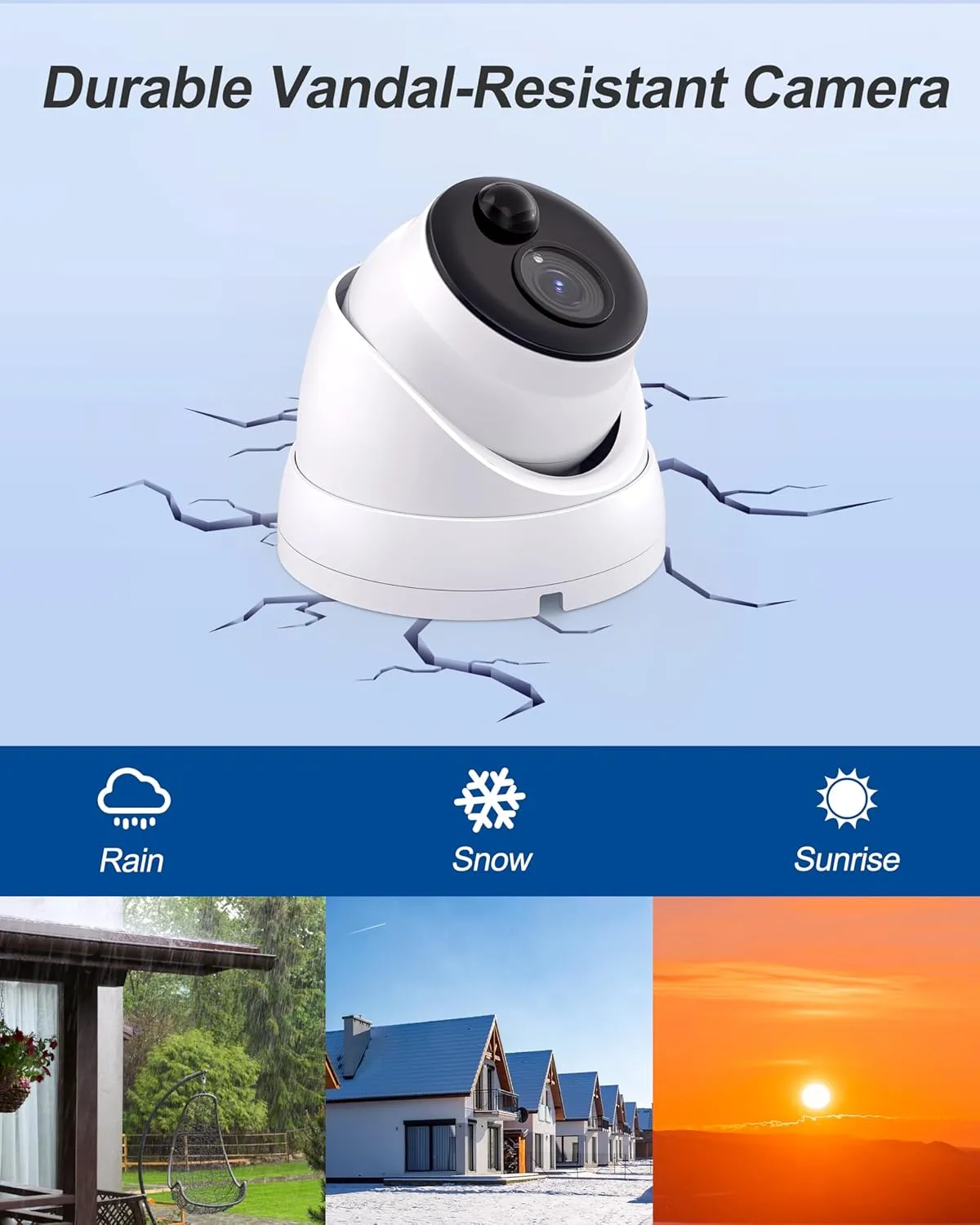 Swann 4K NVR Security Camera System with 2TB HDD, 8 Channel 6 Cam,POE Cat5e Home Security Camera,Indoor Outdoor Wired Surveillance Cameras, Night Vision, Heat Motion Detection, Dome Cams