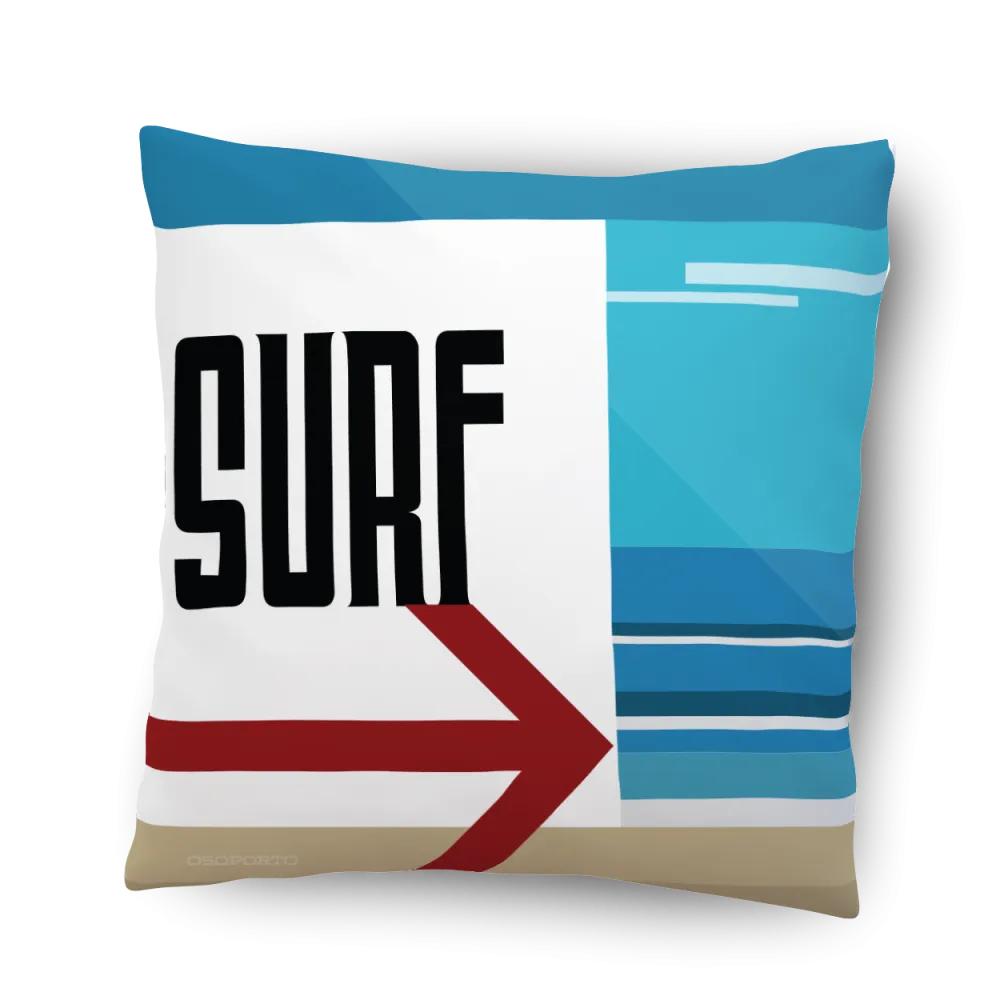 Swim or Surf Indoor or Outdoor Pillow