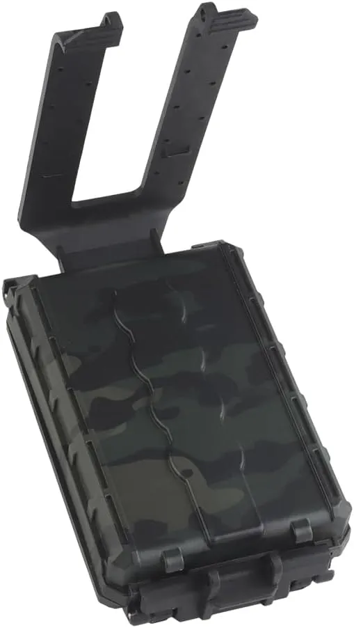 Tactical Modular Battery Storage Organizer, MOLLE Military Hunting Vest Carry 18650/AAA/CR123A/18350 Battery Box Holder Case