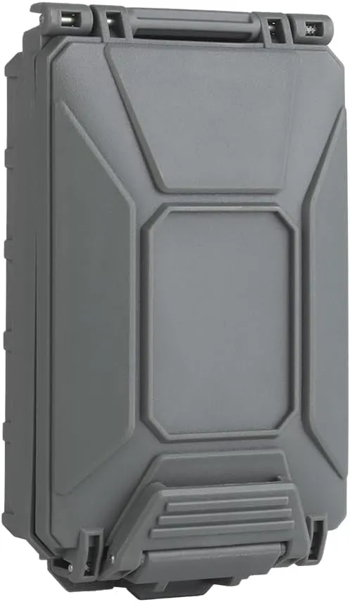 Tactical Modular Battery Storage Organizer, MOLLE Military Hunting Vest Carry 18650/AAA/CR123A/18350 Battery Box Holder Case