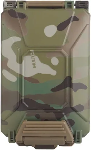 Tactical Modular Battery Storage Organizer, MOLLE Military Hunting Vest Carry 18650/AAA/CR123A/18350 Battery Box Holder Case