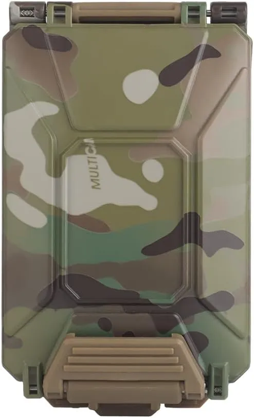 Tactical Modular Battery Storage Organizer, MOLLE Military Hunting Vest Carry 18650/AAA/CR123A/18350 Battery Box Holder Case
