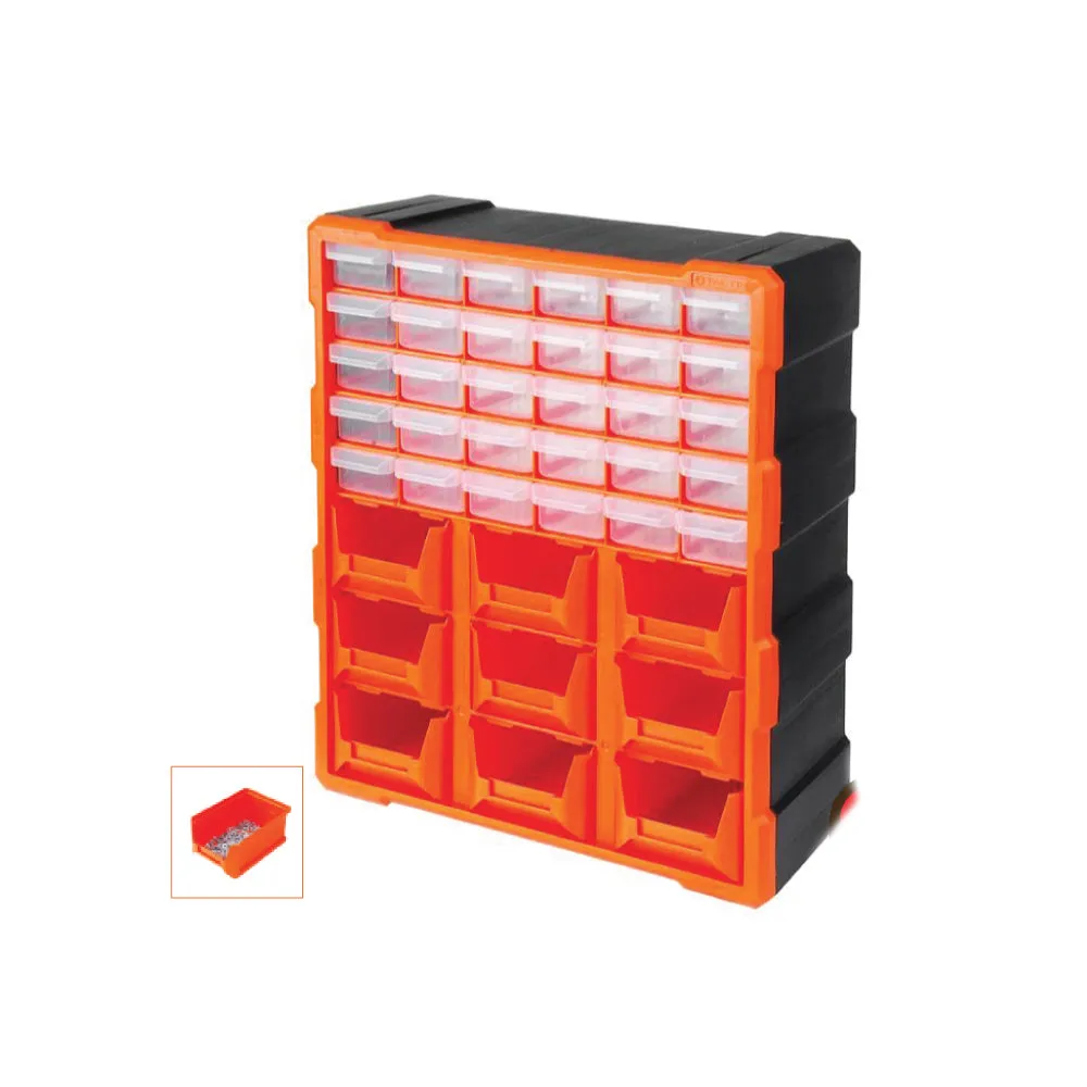 TACTIX 30-Drawers Storage Bin With 9 Tray