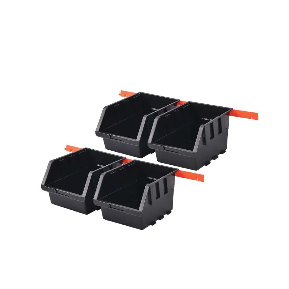 TACTIX Black Storage Bin Set (4 pieces)