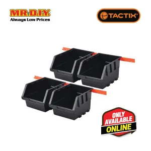 TACTIX Black Storage Bin Set (4 pieces)