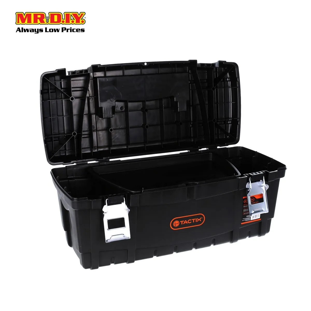 TACTIX Rectangular Plastic Storage Tool Box (61cm)
