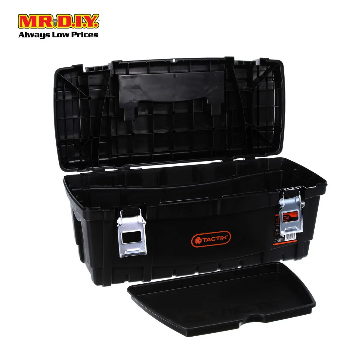 TACTIX Rectangular Plastic Storage Tool Box (61cm)
