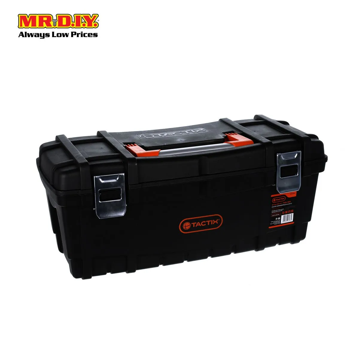 TACTIX Rectangular Plastic Storage Tool Box (61cm)