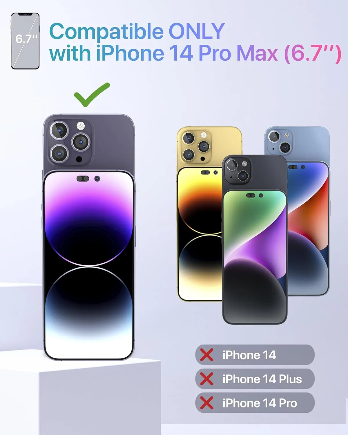 TORU CX Slim for iPhone 14 Pro Max Case Wallet | Protective Shockproof Heavy Duty Cover with Hidden Card Holder & Card Slot | Mirror & Wrist Strap Included - Leopard