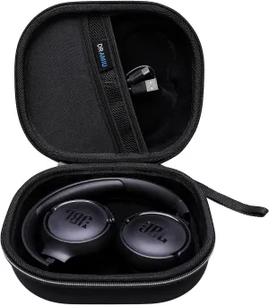 Travel Case for JBL Tune 510BT/ 520BT/ 660NC/ 670NC/ 570BT/ 500BT/ Tune 525BT/ 500/ JBL Live 460NC/ 670NC/ JBL T450BT, Soundcore H30i, Samsung AKG Foldable Small Headphones Black