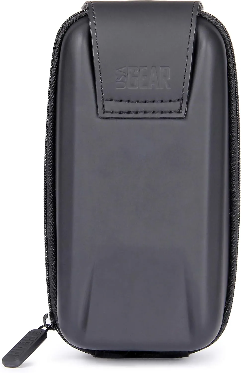 USA GEAR MP3 Player Case - Hard Case for MP3 Players with Water Resistant Exterior, Belt Loop, and Carabiner Clip - Compatible with Bluetooth MP3 Players and MP4 Players (Black)