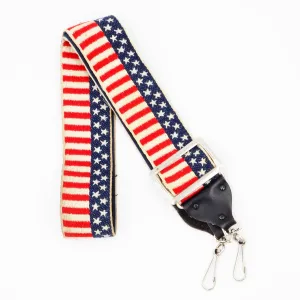 Vintage 1970's Camera Star-Spangled Banner Style Camera Shoulder Neck Strap - USED