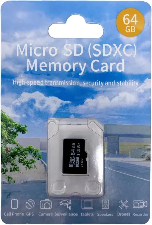 Vital Tech 64GB Micro SD Card - Class 10 UHS-3 Memory Card for Smartphones, Tablets, Cameras, Drones, Gaming Consoles, and More - High-Speed Up to 90MB/s Read/Write, Extensive Compatibility, Reliable