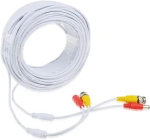 White 150ft BNC Extension Cord Compatible with Samsung SDC-9443BCN in/Outdoor Security Camera