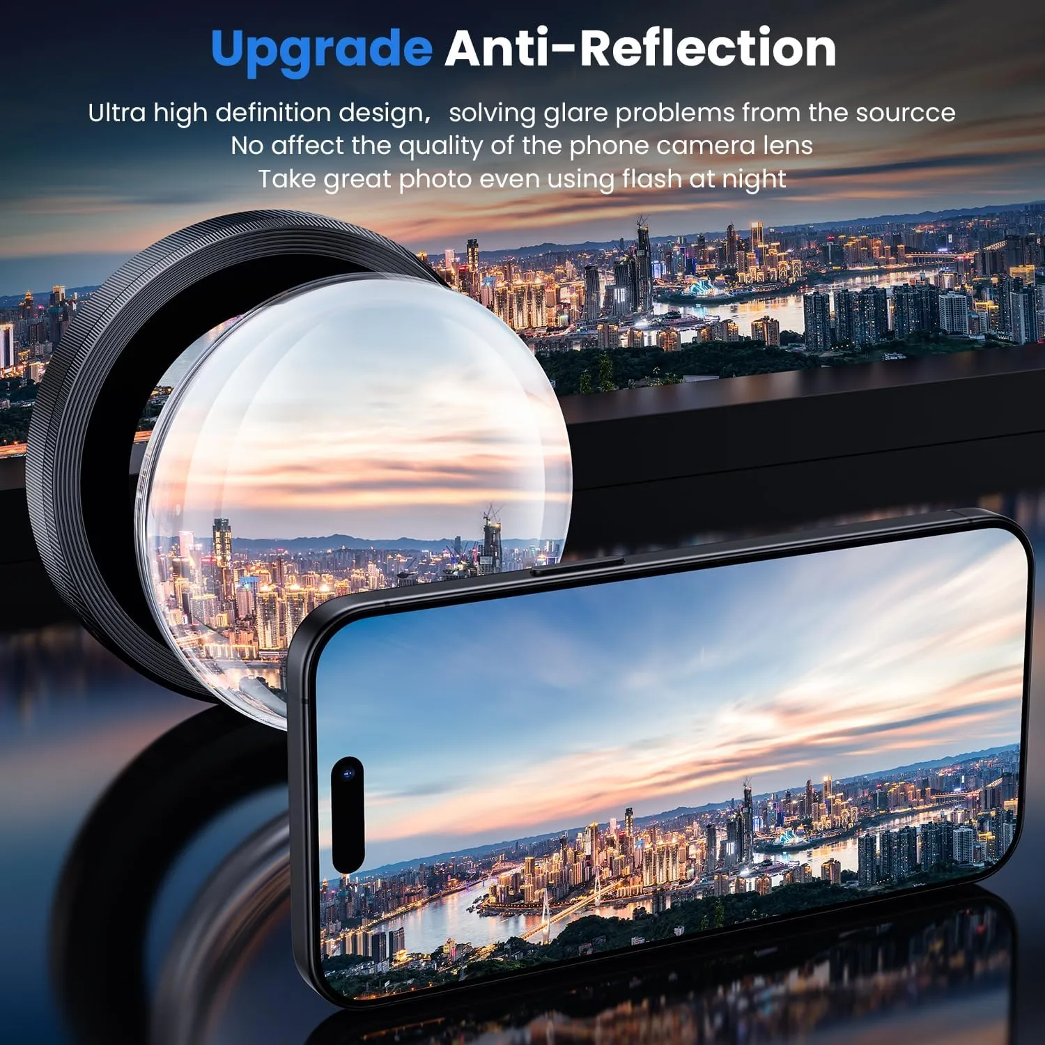 WSKEN for iPhone 16 Pro/iPhone 16 Pro Max/iPhone 15 Pro/iPhone 15 Pro Max Camera Lens Protector - [Original Shooting Model] Shatterproof Ultra HD Tempered Metal Glass Camera Screen Protector Cover