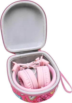 XANAD Carrying Case for Kids Headphone - Elecder i37 / Noot K11 / iClever HS14 Foldable Wired On-Ear Headset (The Headset is not Included)