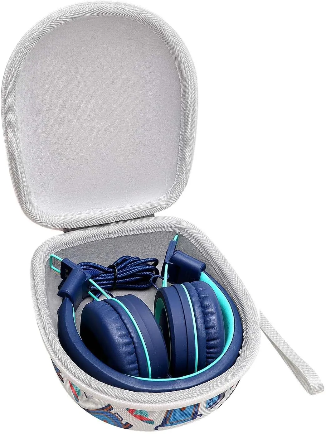 XANAD Kids Headphone Case for Elecder i37 / Noot K11 / iClever HS14 Foldable Wired On-Ear Headset (The Headset is not Included)