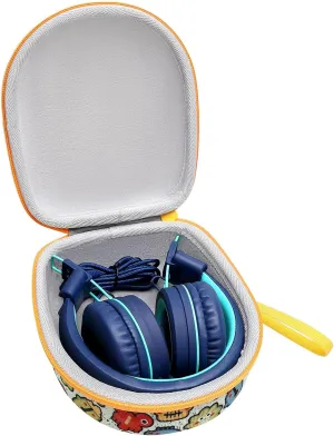 XANAD Kids Headphone Case for Elecder i37 / Noot K11 / iClever HS14 Foldable Wired On-Ear Headset (The Headset is not Included)