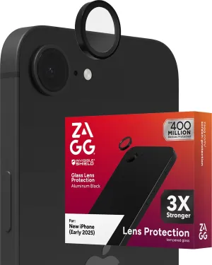 ZAGG Glass Elite Anti-Reflective Camera Lens Protector for iPhone 16e  Anti-Glare Technology, Maximum Impact & Scratch Resistance, Smudge-Free Surface, Recycled Materials