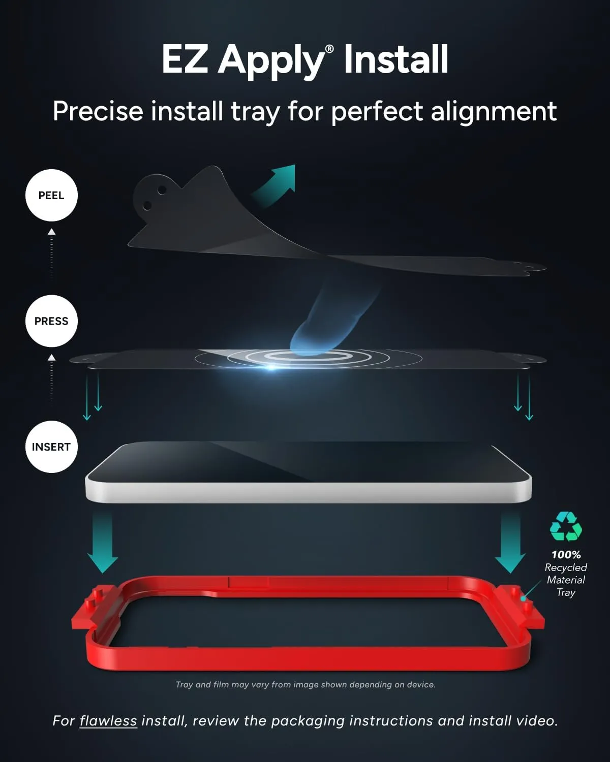 ZAGG InvisibleShield Glass  iPhone 15 Screen Protector - 3X Stronger with Reinforced Edges, Scratch & Smudge-Resistant Surface, Easy to Install