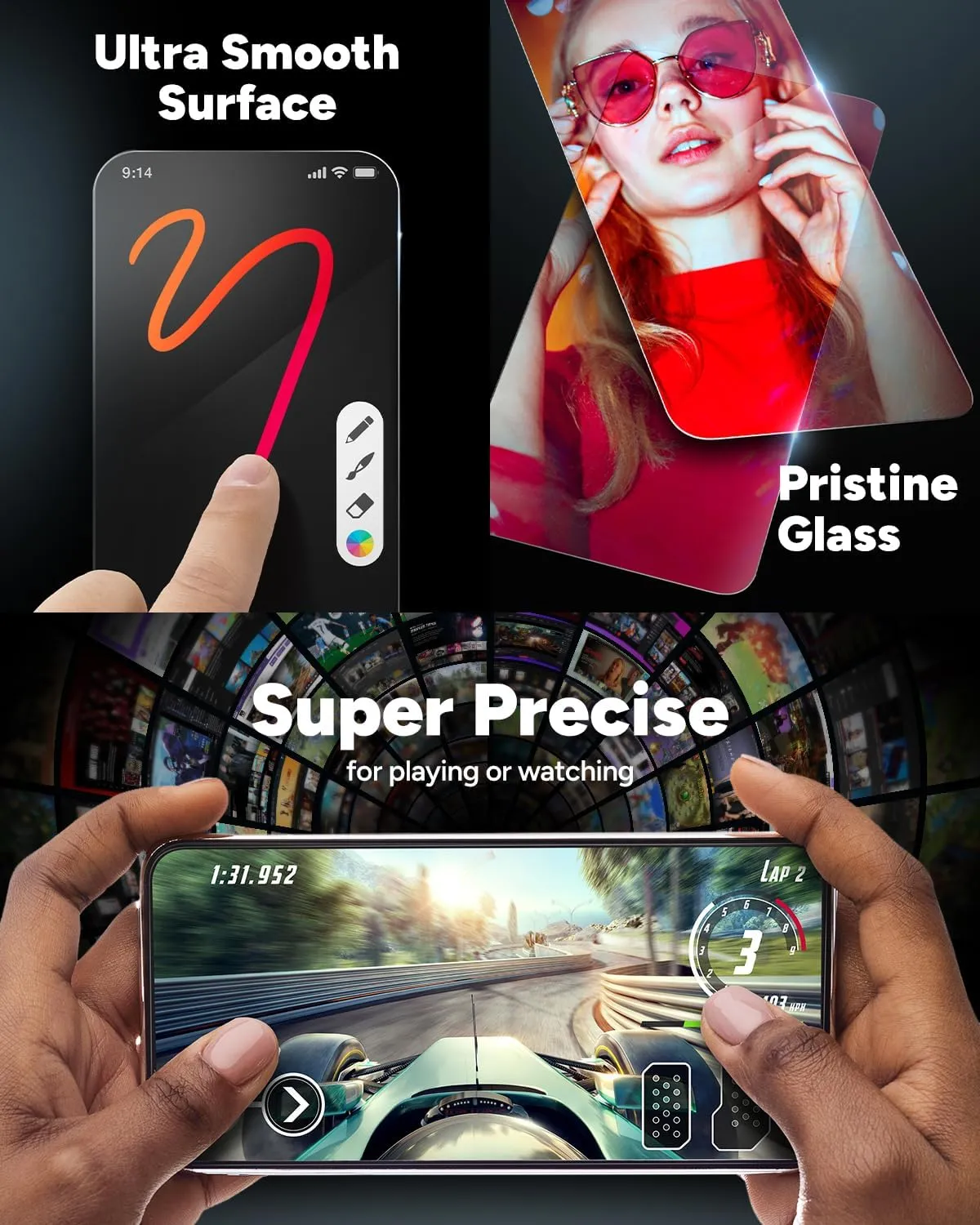 ZAGG InvisibleShield Glass  iPhone 15 Screen Protector - 3X Stronger with Reinforced Edges, Scratch & Smudge-Resistant Surface, Easy to Install