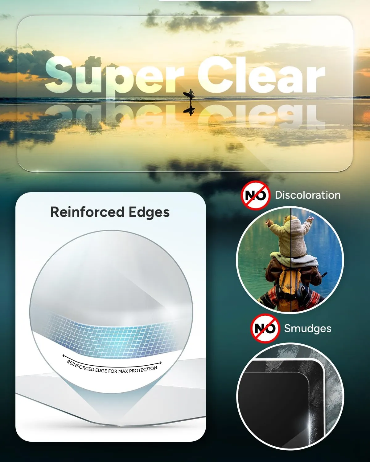 ZAGG InvisibleShield Glass  iPhone 15 Screen Protector - 3X Stronger with Reinforced Edges, Scratch & Smudge-Resistant Surface, Easy to Install